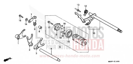 GEARSHAFT DRUM VT600CX de 1999